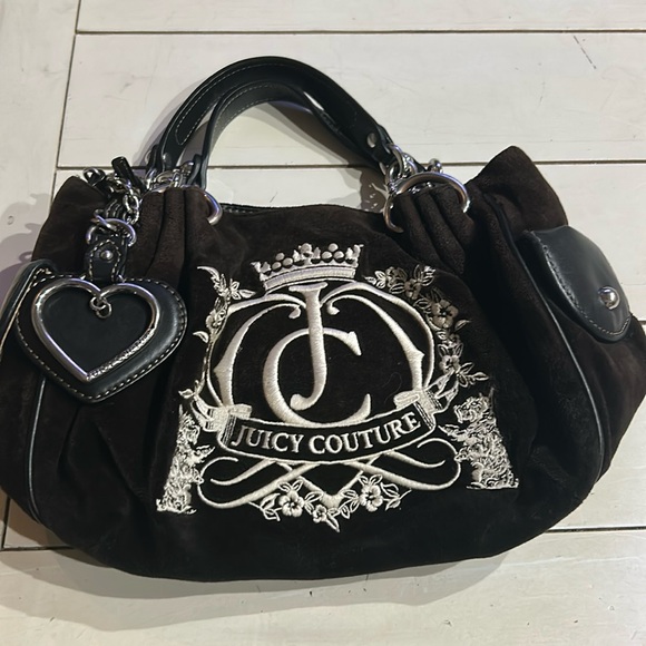 Juicy Couture Handbags - Juicy Couture Black and White Shoulder Bag